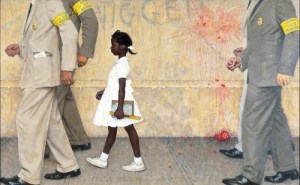 "The Problem we All (STILL) Live With"  by Norman Rockwell